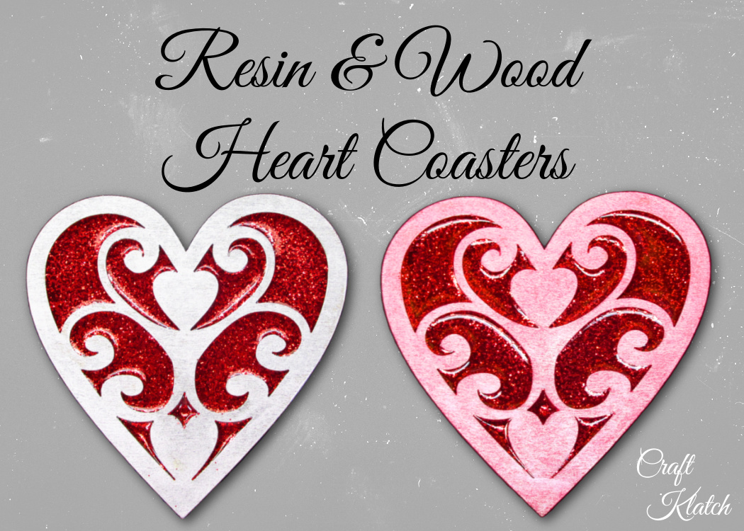 Wood Heart Coasters DIY  Valentine Crafts - Craft Klatch